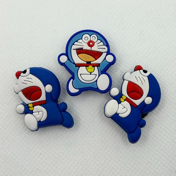 BOGO! Crocs Style Shoe Charms Jibbitz - Doraemon Bundle 3 pc NEW - Picture 2 of 5